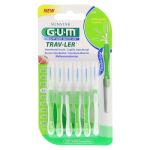 GUM TRAV-LER 1,1mm Tanne grün Interdental+6Kappen – PZN 09714391 (PZN 09714391)
