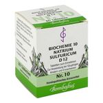 BIOCHEMIE 10 Natrium sulfuricum D 12 Tabletten – PZN 01073886 (PZN 01073886)