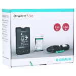 OMNITEST 5 Blutzucker Messgerät Set mg/dl schwarz – PZN 10549862 (PZN 10549862)