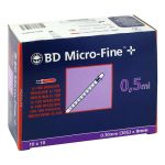BD MICRO-FINE+ Insulinspr.0,5 ml U100 0,3x8 mm – PZN 14234718 (PZN 14234718)