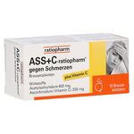ASS+C-ratiopharm gegen Schmerzen – PZN 03429991 (PZN 03429991)