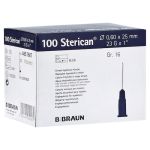 Sterican Kanülen Luer-lok 0,60x25 mm Gr. 16 blau – PZN 02050835 (PZN 02050835)