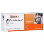 ASS-ratiopharm 500mg – PZN 03403885 (PZN 03403885)