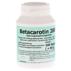 BETA CAROTIN 2000 Kapseln (PZN 04389963)