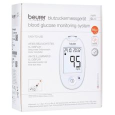 BEURER GL44 Blutzuckermessgerät mg/dl weiß (PZN 08599522)