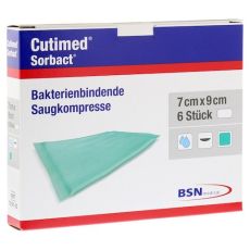 CUTIMED Sorbact Saugkompressen 7x9 cm (PZN 07343275)
