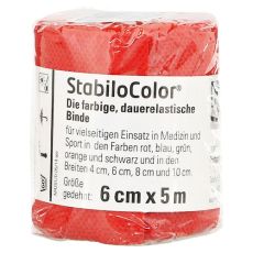BORT StabiloColor Binde 6 cm rot (PZN 08831002)