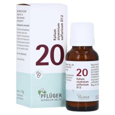 BIOCHEMIE Pflüger 20 Kalium alumin.sulfur.D 12 Gl. (PZN 17278343)