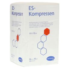 ES-KOMPRESSEN unsteril 10x10 cm 12fach (PZN 01447246)