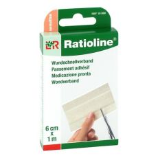 RATIOLINE sensitive Wundschnellverband 6 cmx1 m (PZN 01805160)