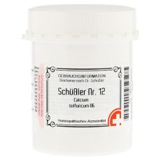 SCHÜSSLER Nr.12 Calcium sulfuricum D 6 Tabletten (PZN 10990713)