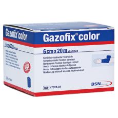 GAZOFIX color Fixierbinde kohäsiv 6 cmx20 m blau (PZN 11587600)