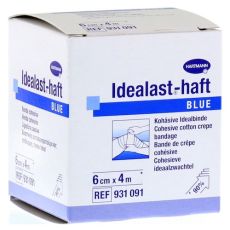 IDEALAST-haft color Binde 6 cmx4 m blau (PZN 10109382)