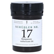 SCHÜSSLER Nr.17 Manganum sulfuricum D 6 Tabletten (PZN 11031883)