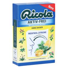 RICOLA AKTIV-FREI o.Z.Menthol-Zitrone Bonbons (PZN 16623039)