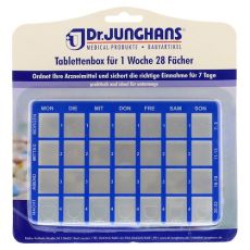 TABLETTENBOX 1 Woche 28-Fächer Schiebedeckel (PZN 02695242)
