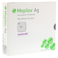 MEPILEX Ag Schaumverband 10x10 cm steril (PZN 11138500)