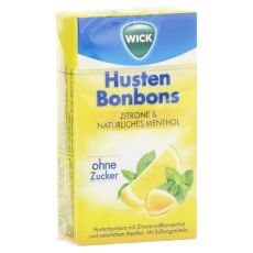 WICK Zitrone & nat.Menthol Bonb.o.Zucker Clickbox (PZN 12595381)