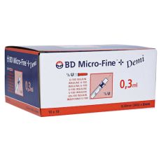 BD Micro-fine + Insulinspritze 0,3 ml U100 (PZN 04144150)