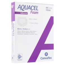 AQUACEL Foam adhäsiv Sakral 16,9x20 cm Verband (PZN 09060593)
