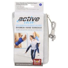 BORT ActiveColor Daumen Hand Band.L blau (PZN 05873537)
