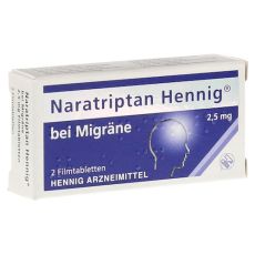 Naratriptan Hennig bei Migräne 2,5mg (PZN 03212062)