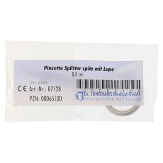 PINZETTE Splitter spitz mit Lupe 8 cm (PZN 00065100)