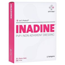 INADINE Salbengaze m. PVP Iod. 5x5cm (PZN 07584205)