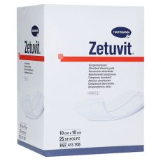 ZETUVIT Saugkompressen steril 10x10 cm CPC (PZN 00464716)