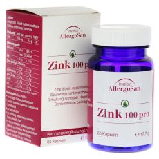 ALLERGOSAN Zink 100 pro Kapseln (PZN 11118029)