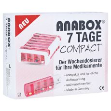 ANABOX Compact 7 Tage Wochendosierer pink/weiß (PZN 14165710)