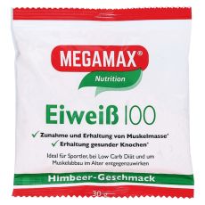 Eiweiss 100 Himbeer Megamax Pulver (PZN 09198096)