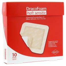DRACOFOAM Haft sensitiv Schaumst.Wund.12,5x12,5 cm (PZN 10342144)