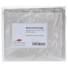 BETTEINLAGE Gummiplatte 0,3 mm 90x200 cm weiß (PZN 03173882)
