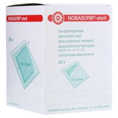 NOBASORB-steril Saugkompressen 10x10 cm P1 (PZN 11606007)