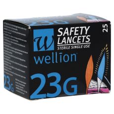 WELLION Safetylancets 23 G Sicherheitseinmallanz. (PZN 04604597)