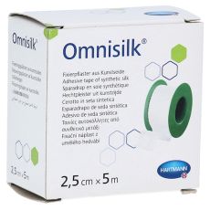 OMNISILK Fixierpflaster Kunstseide 2,5 cmx5 m (PZN 11163544)
