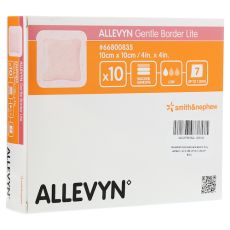 ALLEVYN Gentle Border Lite 10x10 cm Schaumverb. (PZN 10929576)
