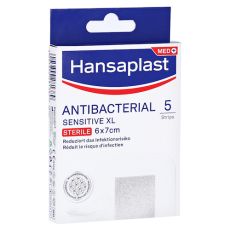 HANSAPLAST Sensitive Wundverband antibakt.6x7 cm (PZN 16760055)