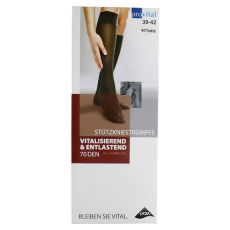 PROVITAL 70den Stützkniestrümpfe Gr.39-42 schwarz (PZN 09519784)