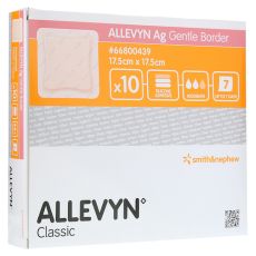 ALLEVYN Ag Gentle Border 17,5x17,5 cm Wundverband (PZN 03296202)