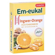 EM EUKAL Bonbons Ingwer Orange zuckerfrei Box (PZN 15894463)