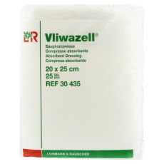 VLIWAZELL Saugkompressen unsteril 20x25 cm (PZN 05855597)