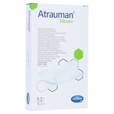 ATRAUMAN Silicone steril 5x7 cm Kompressen (PZN 11666067)