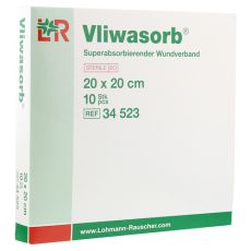 VLIWASORB superabsorb.Saugkomp.steril 20x20 cm (PZN 05974706)