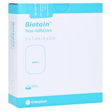 BIATAIN Schaumverband 5x7 cm nicht haftend (PZN 13331796)