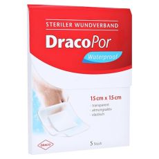 DRACOPOR waterproof Wundverband 15x15 cm steril (PZN 14167465)