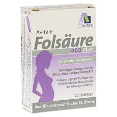 Avitale Folsäure 800 Plus B12+Jod (PZN 10547722)