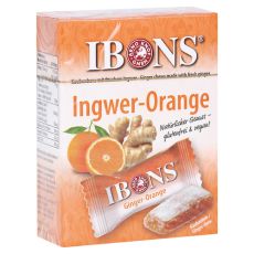 IBONS Ingwer Orange Box Kaubonbons (PZN 16884550)