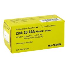 Zink 20 AAA-Pharma (PZN 00790060)